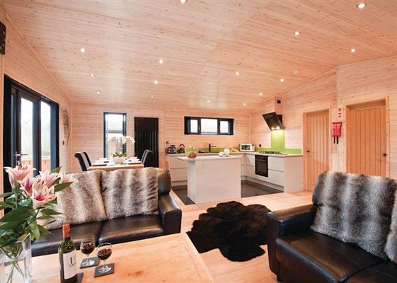 Goldcrest VIP Lodge at Ashlea Pools Country Park, Bucknell