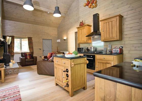Kingfisher Lodge at Henlle Hall Woodland Lodges, Oswestry