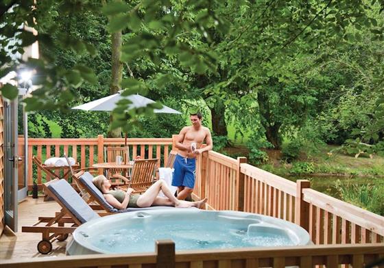 Lovetts Lodge at Henlle Hall Woodland Lodges, Oswestry