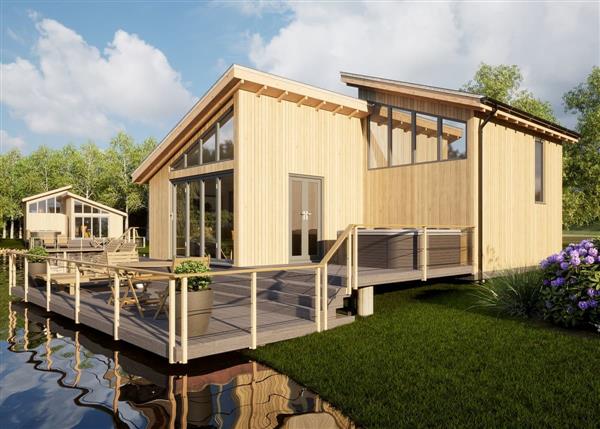 Honeybee Lakeside Lodge at Woad Mill Lakeside Lodges in Boston, Lincolnshire